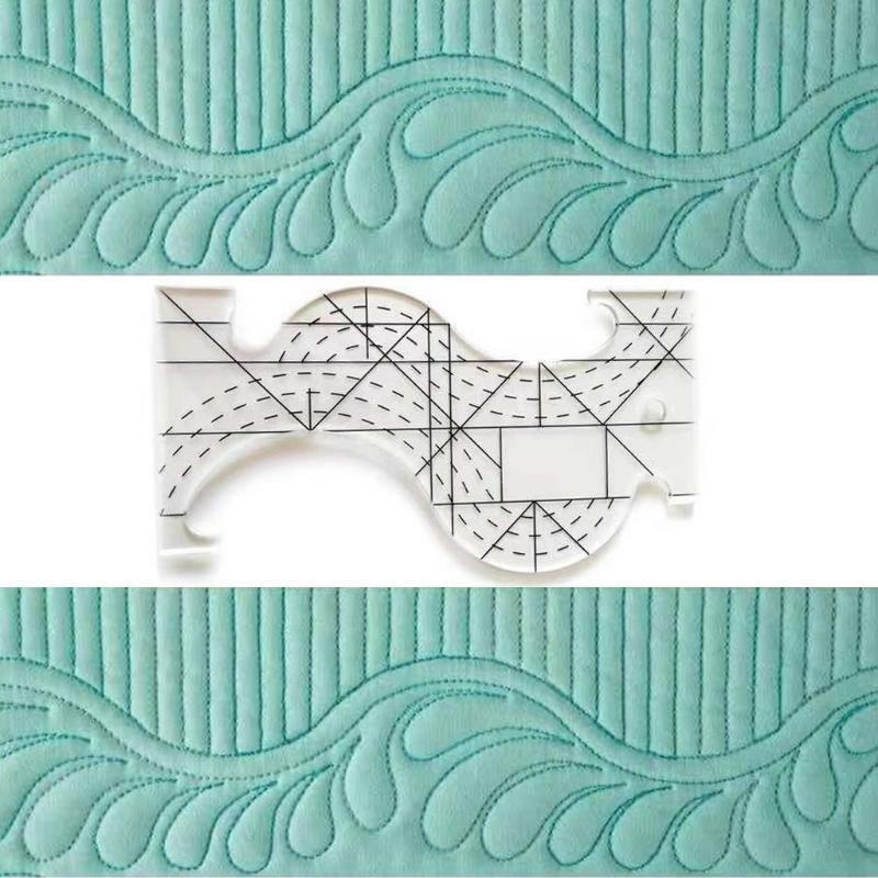 Multi-Purpose Quilting Template Ruler Acrylic Patchwork for Long Arm High Shank