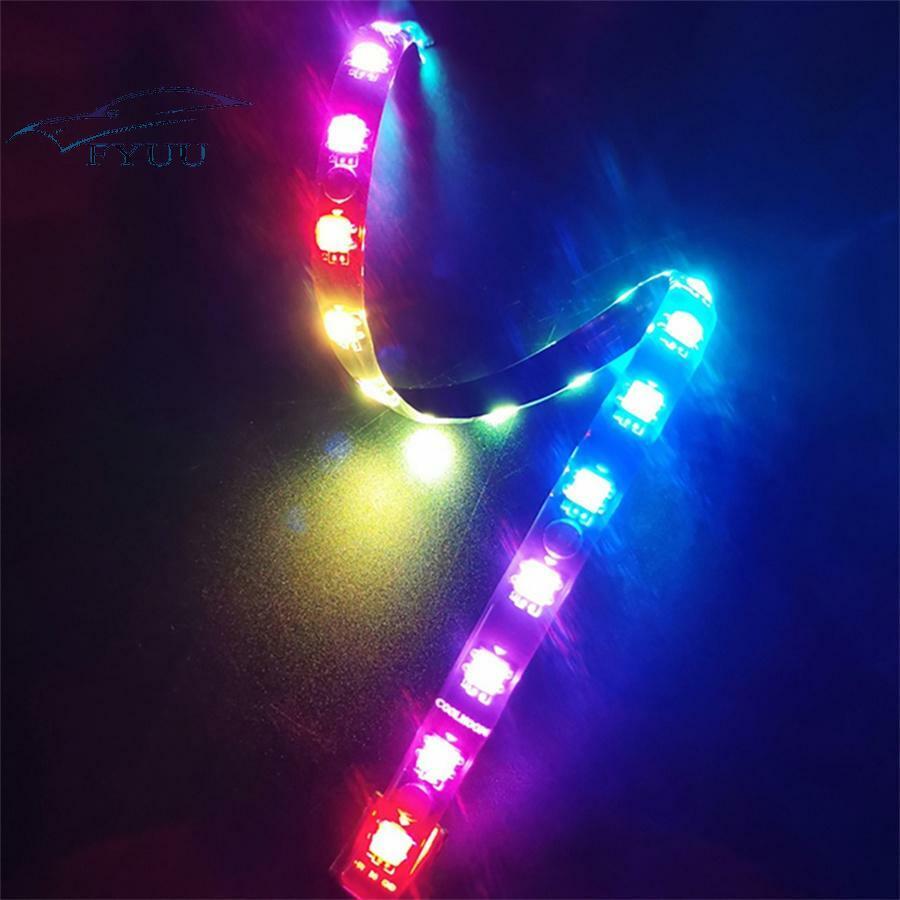 2PCS Magnetic RGB Lighting Strip & 5V 3Pin Remote Control synchronization Music