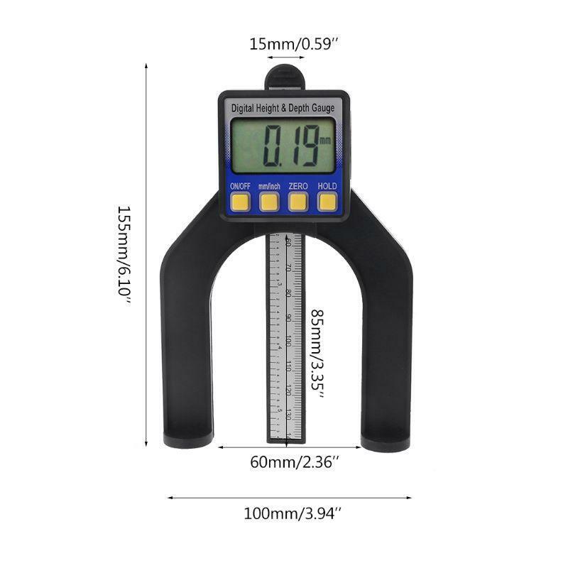 Digital Height & Depth Gauge for Hand Router Table w Magnetic Feet Self Standing