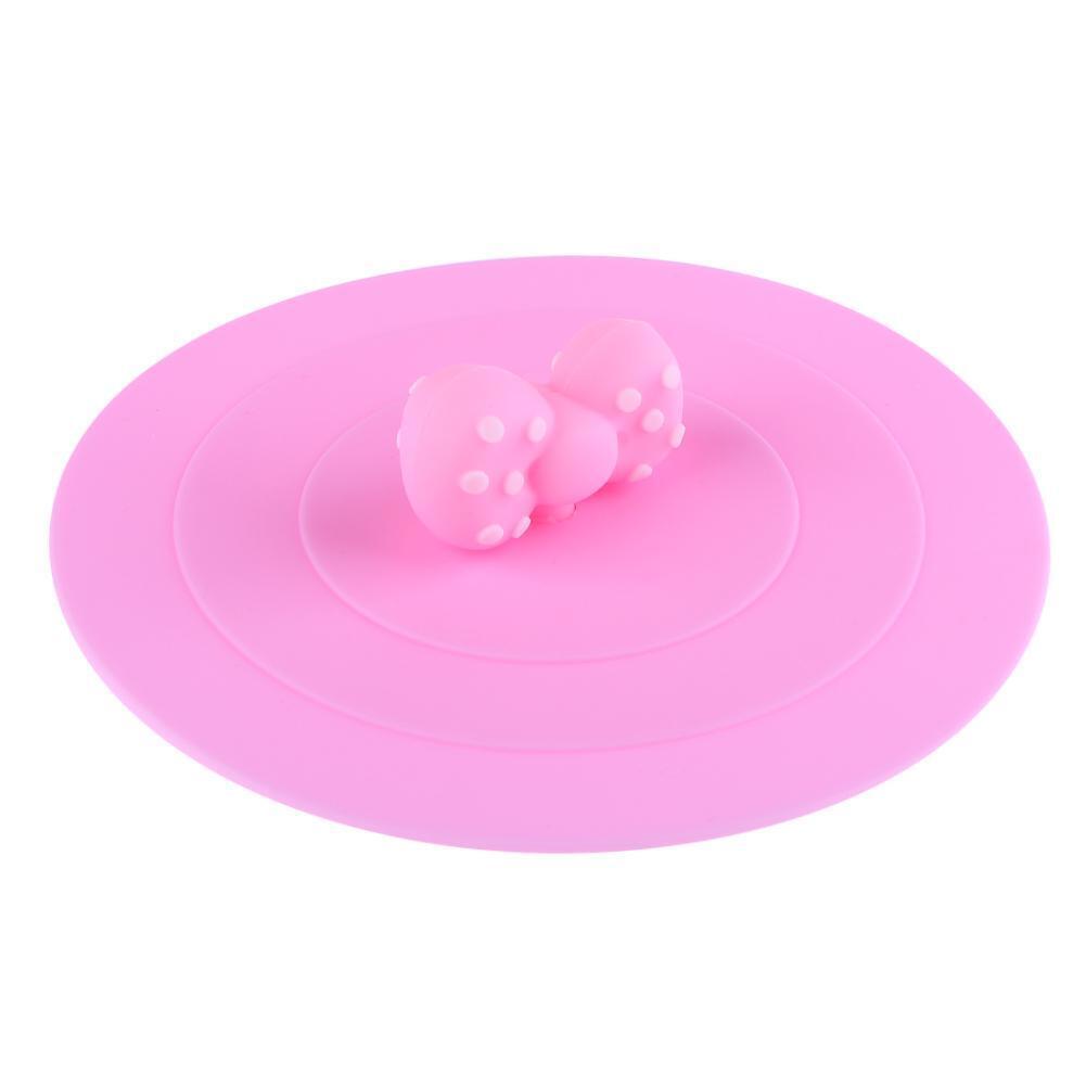 Silicone Leakproof Cup Lids Heat Resistant Reusable Sealed Cover (D)