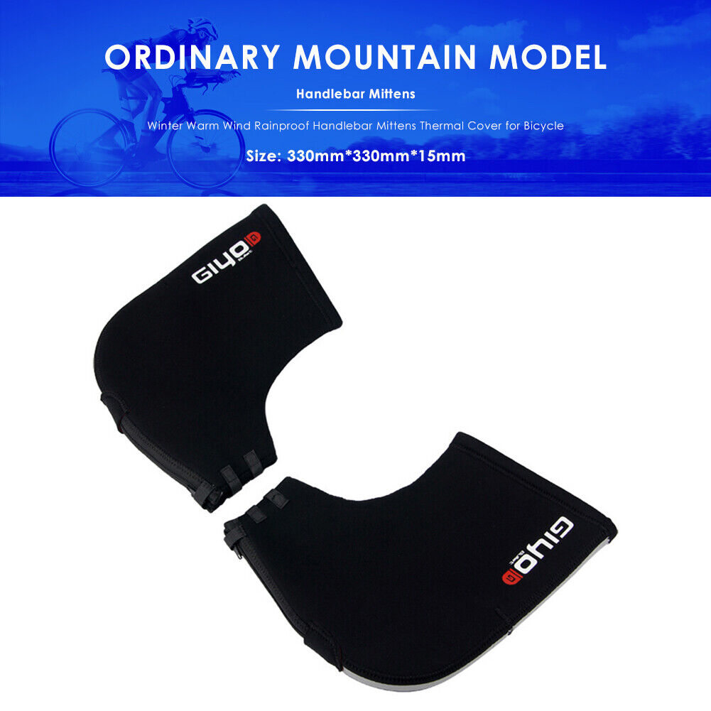 Winter Thermal Bicycle Bar Mitts Bike Handlebar Gloves Warmer (For MTB)