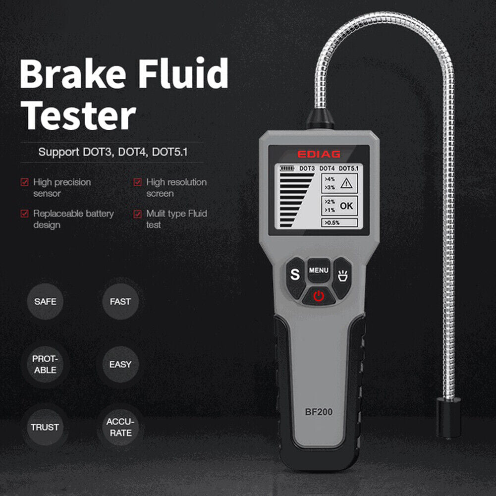 BF200 Brake Fluid Tester Digital Car DOT3 DOT4 DOT5.1 Brake Liquid Detector