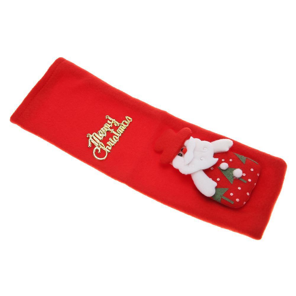Christmas Red Wine Bottle Cover Clothes Decoration for New Year (Snowman)