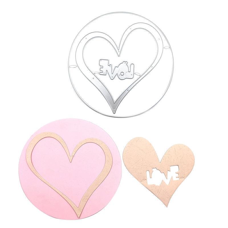 Exquisite Love Heart Cutting Die Stencil Great Gifts for Kid Teens Boys Girls