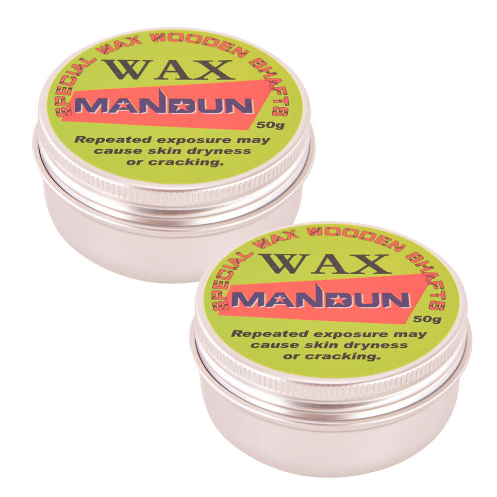 2 Packs Shaft Maintenance Wax for Snookers Pool Cue Tips Shaft Care Wax