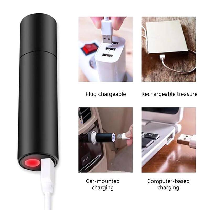 Rechargable Mini LED Flashlight 3 Lighting Modes Waterproof Easy to Use Clean