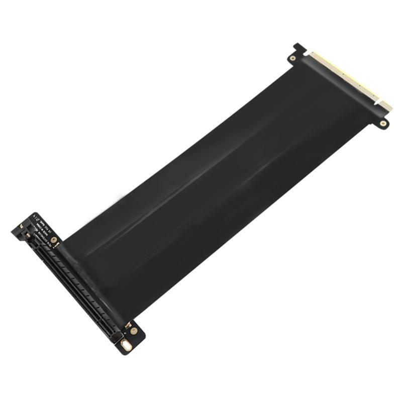 High-performance 90° Graphics Card Extension Cable with antijam PCI-E  4.0 x16