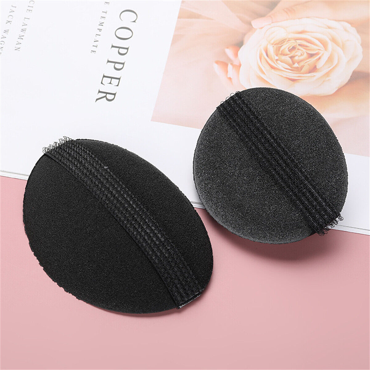 2Pcs DIY Hair Fluffy Sponge Princess Head Secret Updo Tuck Pad Beehive Accessory