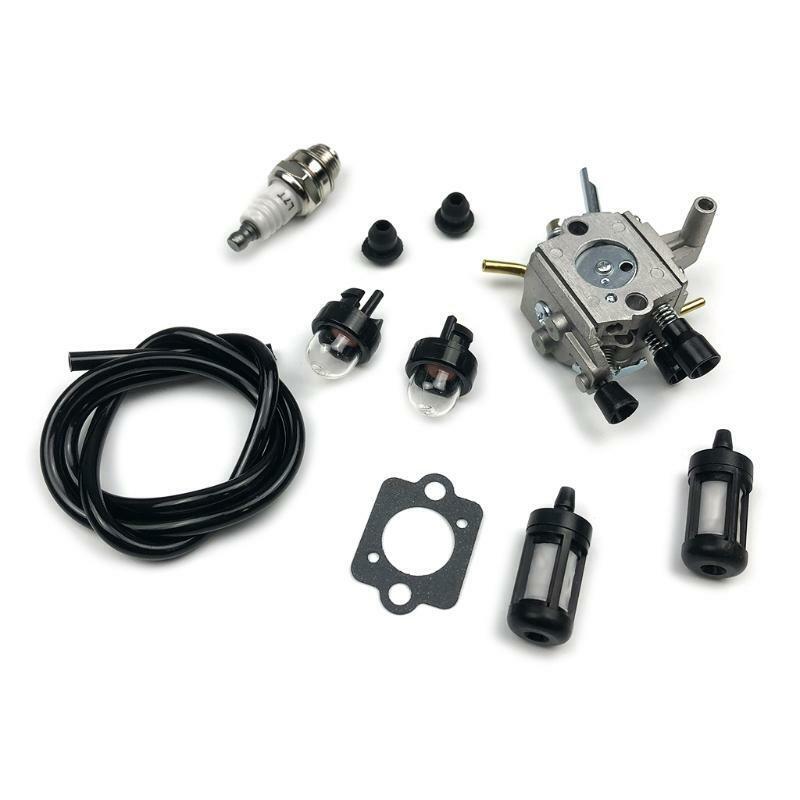Carburetor Carb Primer Bulb Spark Plug Fuel Filter Line for FS250 FS120 FS200