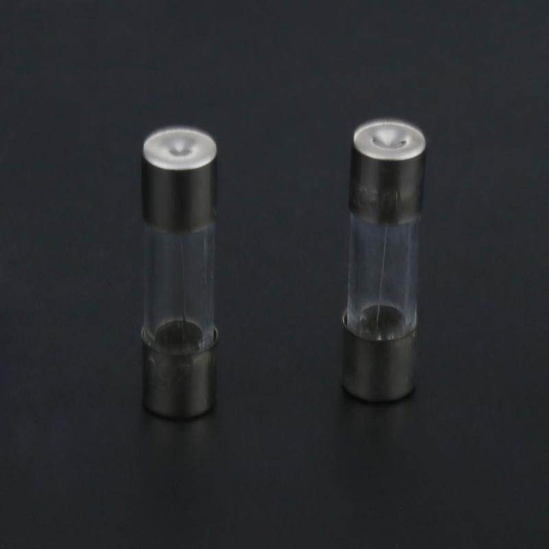 100 Pieces Fuses Tubes 250V Quick Blow Car Glass Tube Fuse Replacement Parts