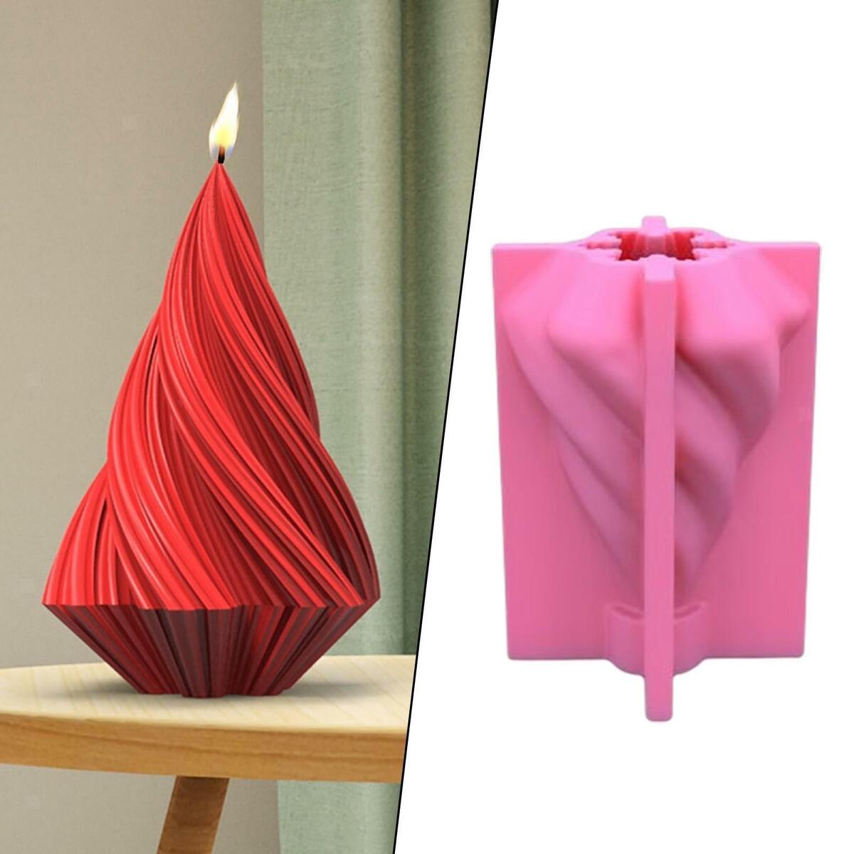 Silicone Candle Molds Abstract Art  Mould Reusable for Candle Making