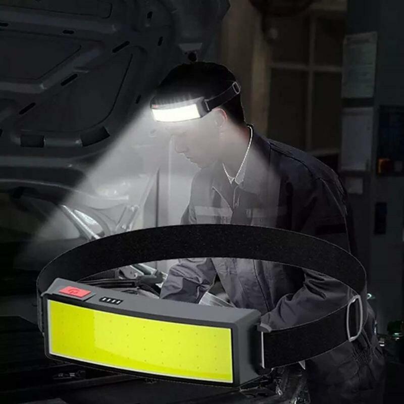 LED Headlight with USB Rechargeable Detachable High Bright Headlamps Easy to Use