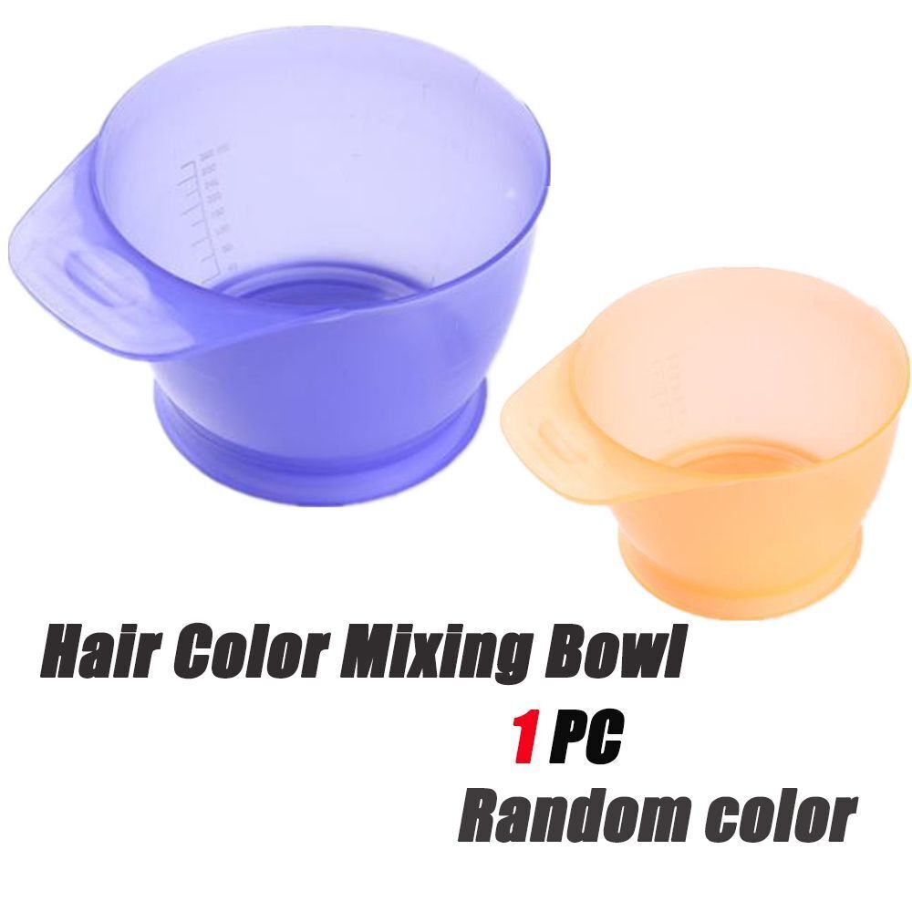 Hair Styling Tool Plastic DIY Hair Dye Hair Color Mixing Bowl Measuring Bowl
