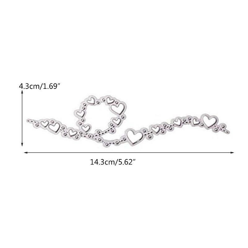 Elegant Heart Lace Shape Carbon Steel Cutting Dies DIY Scrapbooking Photo Album