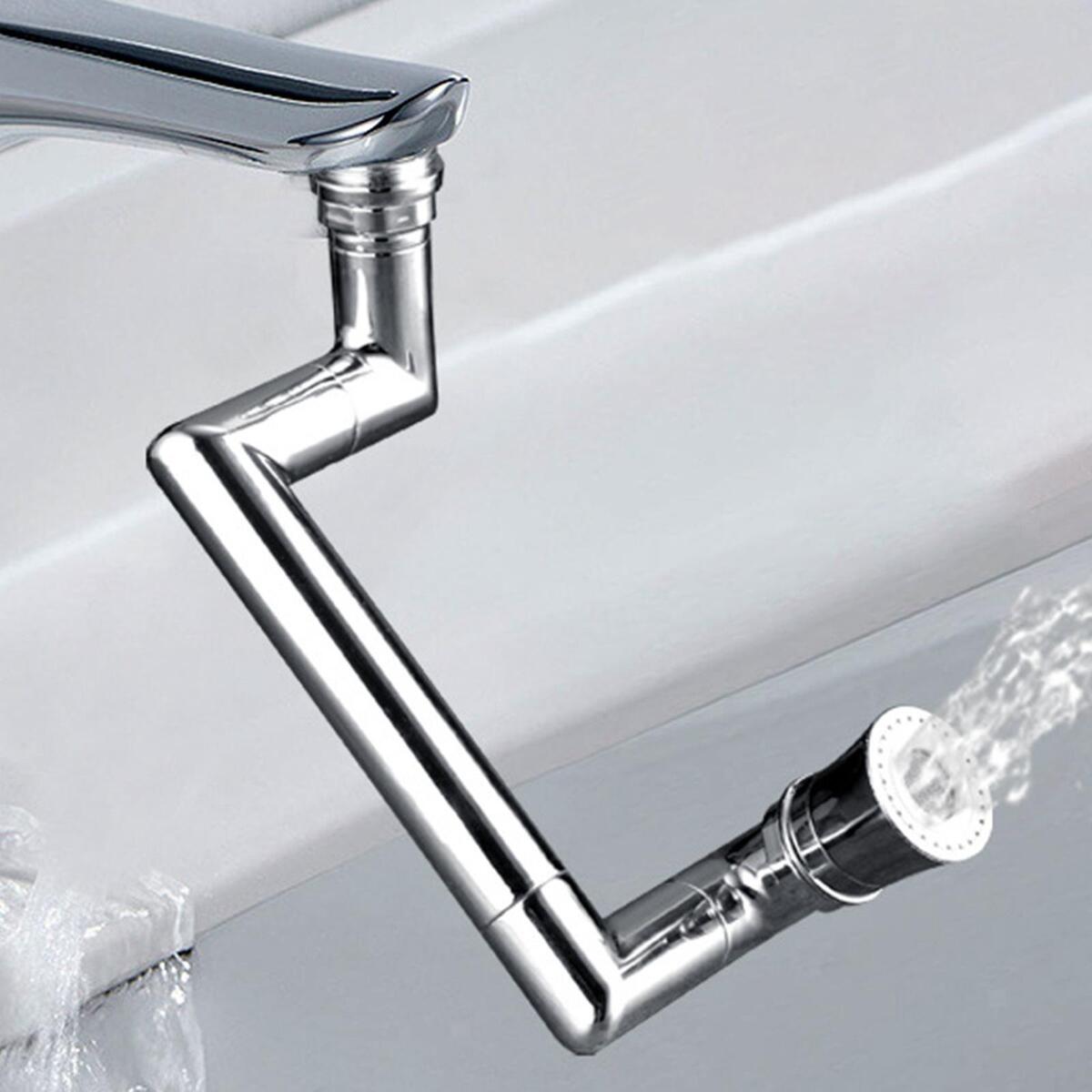 2pcs Faucet Extender Rotating Robotic Arm Leak Proof for 24mm Od Faucet
