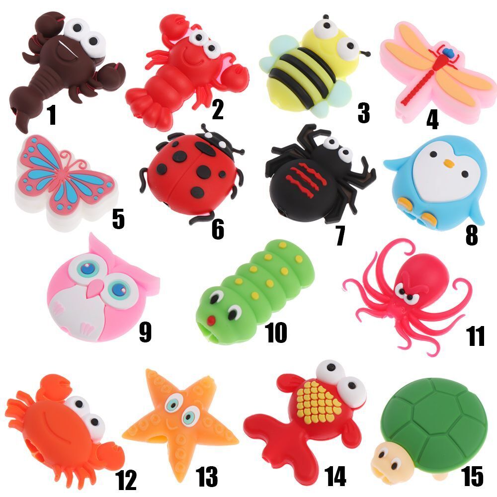 Earphone Wire Cord Protector Data Line Cover Silicone Case Cable Protectors