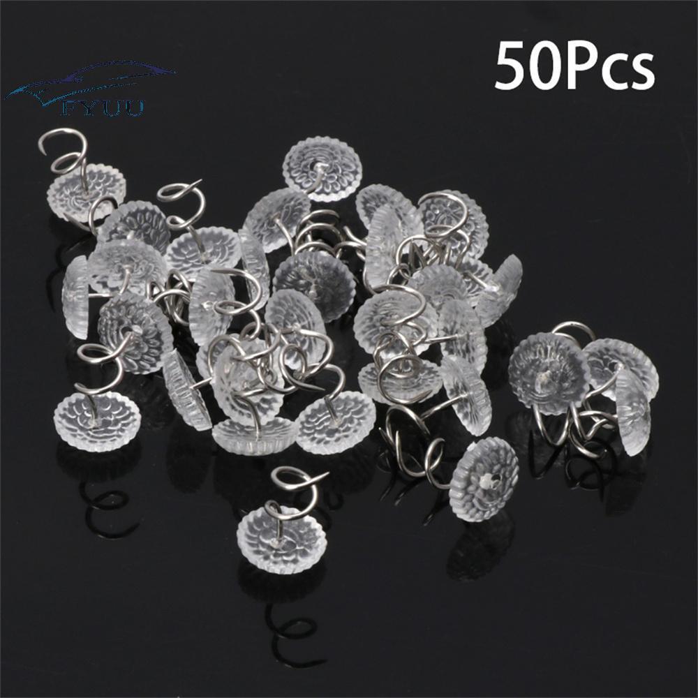 50 Pcs Plastic Heads Twist Pins Upholstery Sofa Couch Chair Pad Hold Twist Pins