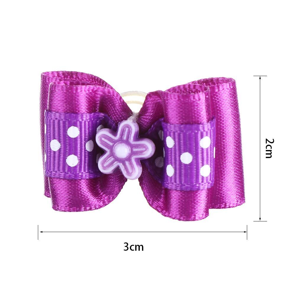 Accessories Handmade Bow-tie Lace Hairpin Pet Headwear Dog Bowknot Pet Supplies