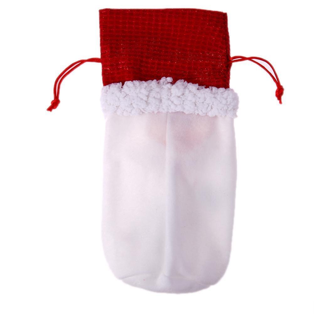 Wine Bottle Cover Bags Home Decoration Party Christmas Decor(Santa Claus)