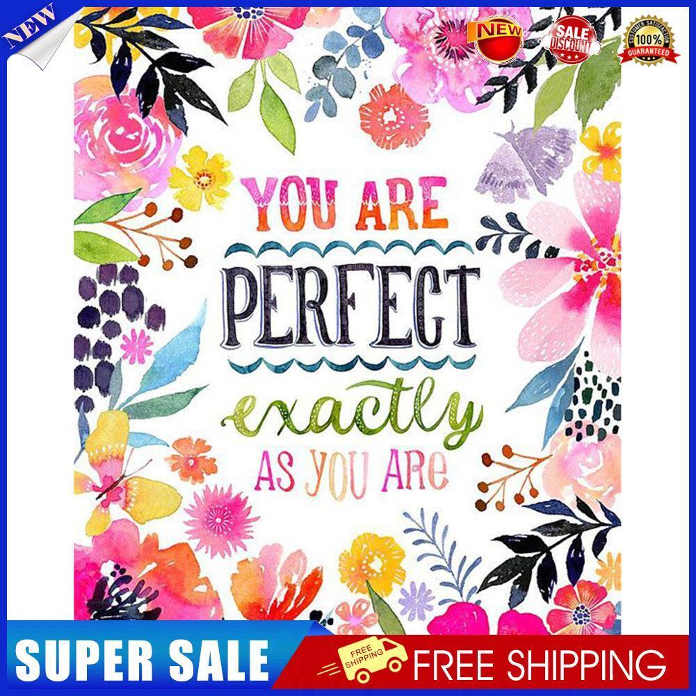 DIY Letter Cross Stitch 5D Full Round Drill Diamond Painting Wall Art Craft