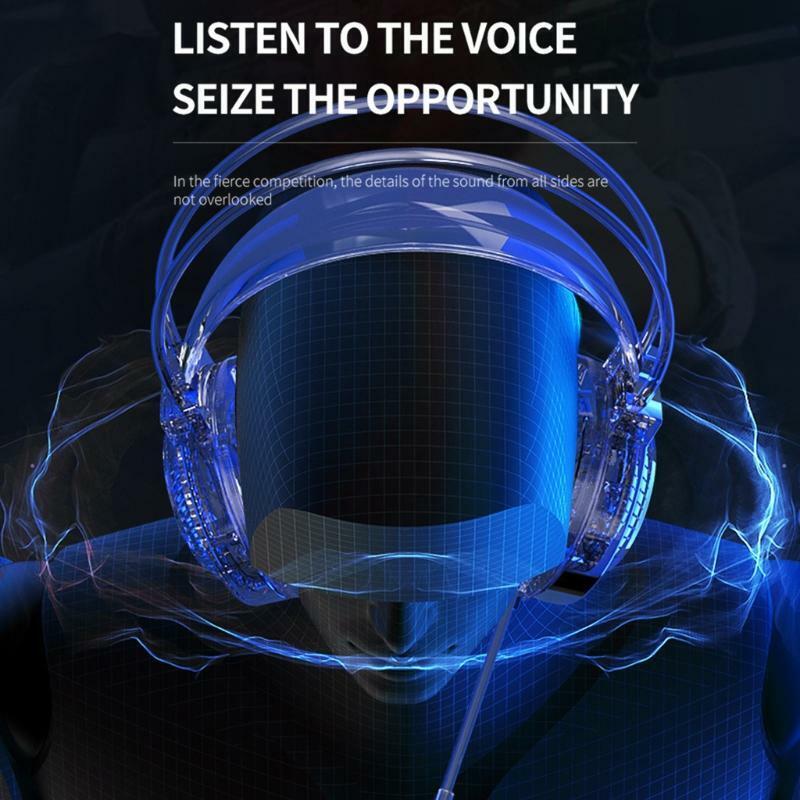 Cute Headset Stereo LED Headphones Omnidirectional Microphone Noice Cancelling