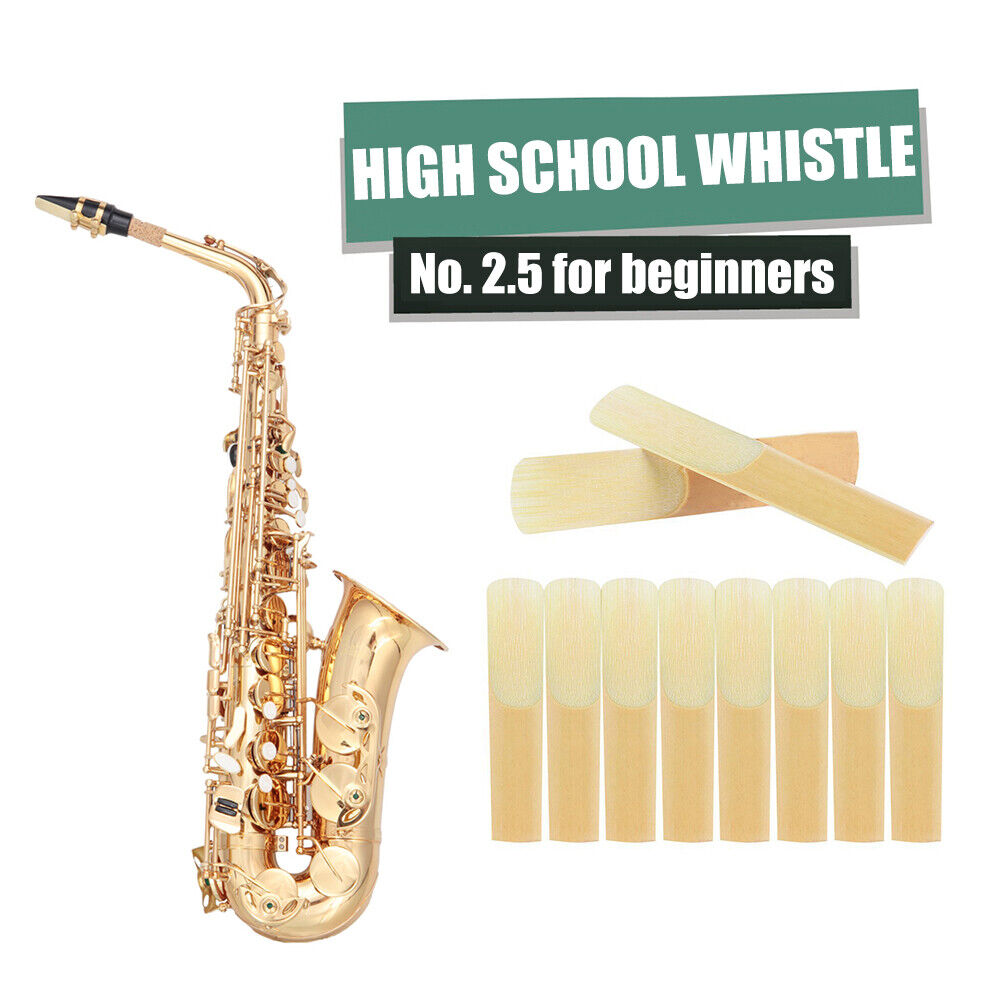10pcs Eb Alto Saxophone Reeds Strength 2.5 Sax Woodwind Instrument Parts