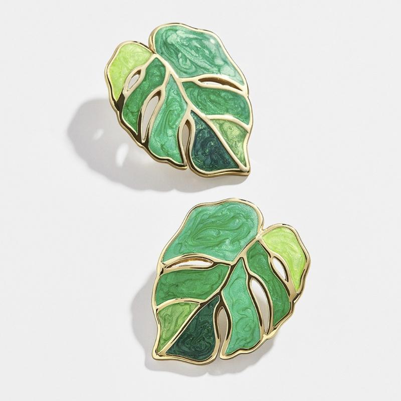 Leaves Shape Earrings Hypoallergenic Earrings Jewelry Christmas Gift for Women