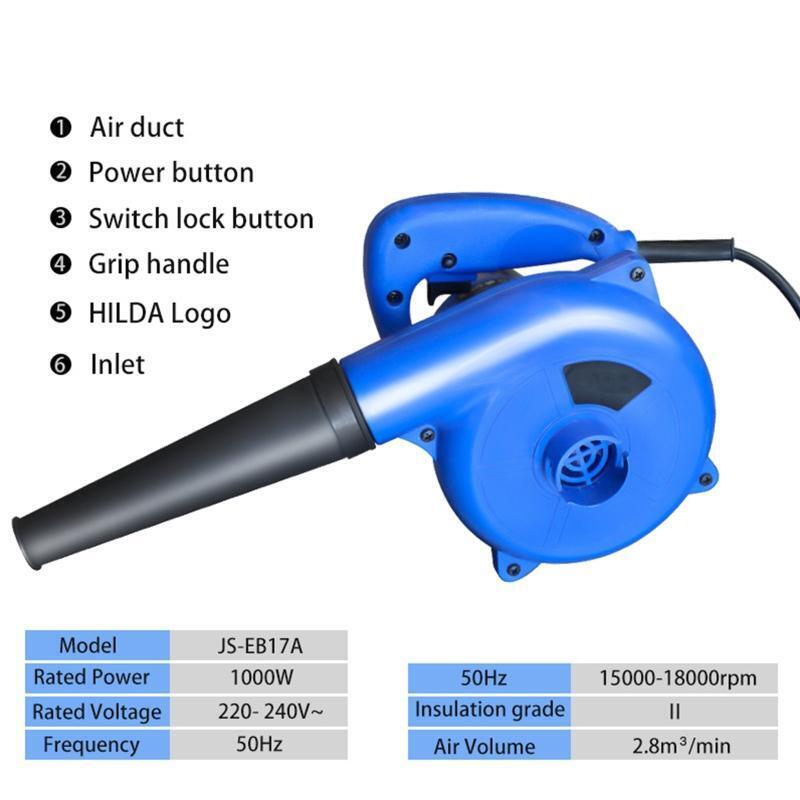 2-in-1 Handheld Vacuum Cleaner 1000w Electric Air Blower Computer Dust Collector