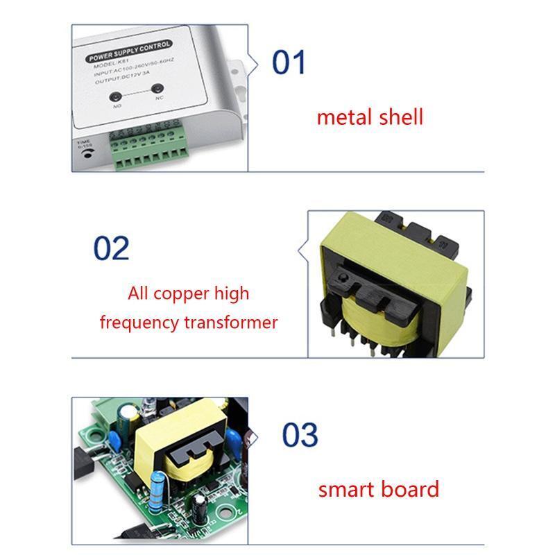 DC12V 3A Power Supply Controller Door Access System Accessories for Door Access