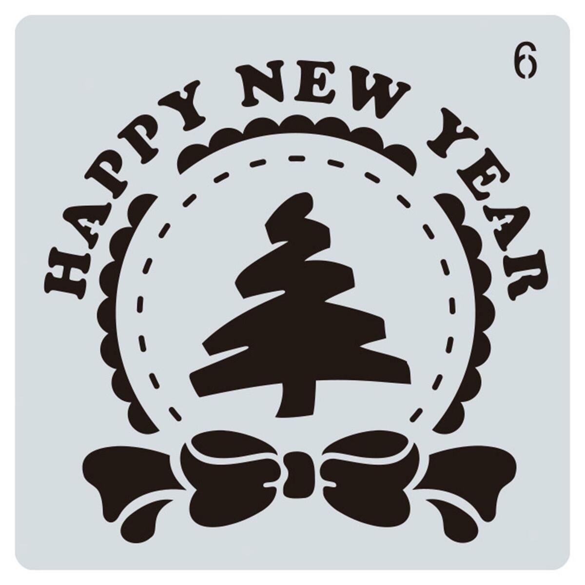 16Pcs/Set Christmas Stencils Template Template  for Making Decoration