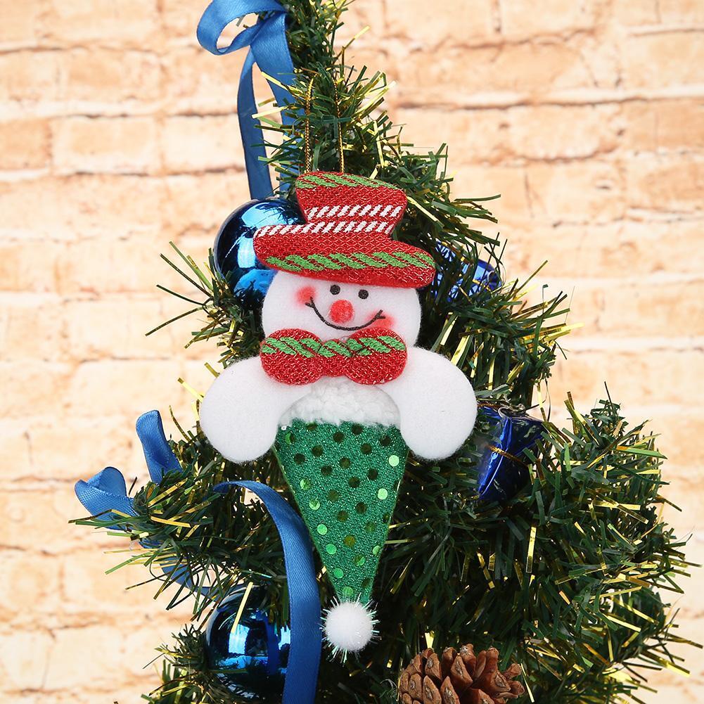 Cute Cartoon Christmas Tree Hanging Ornament Xmas New Year Pendant Decor (2