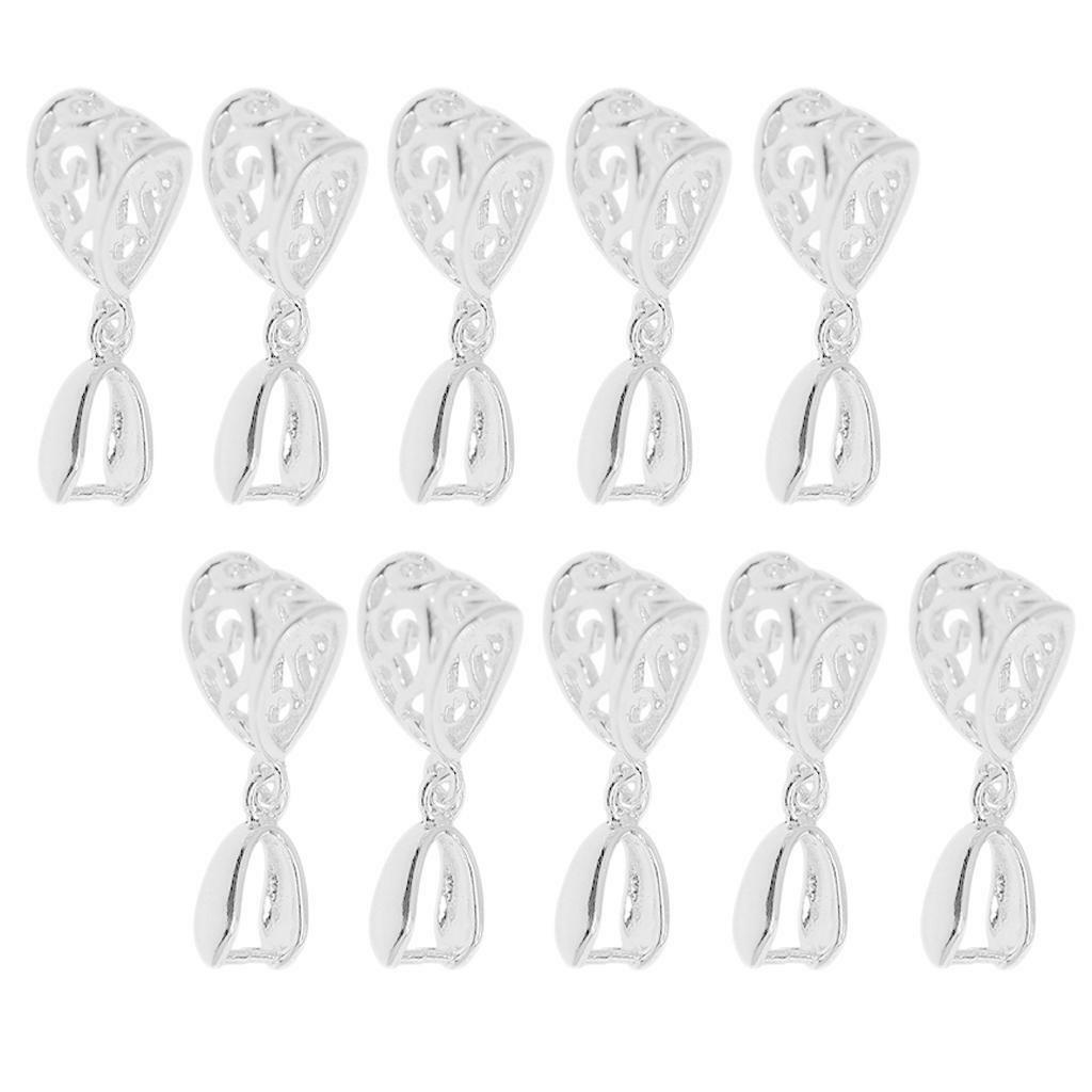 10-Packs  Plated Pendant Bails  Clasps DIY Jewelry Findings