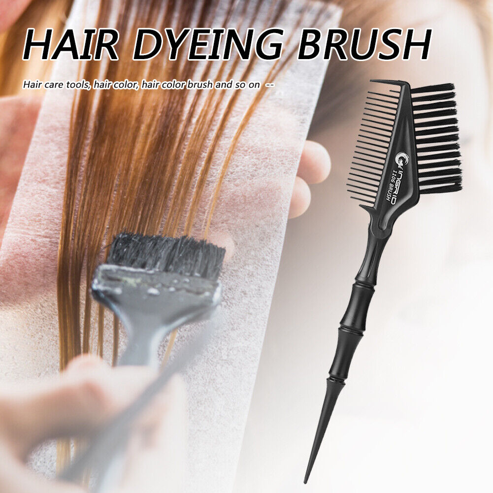DIY Styling Hair Dye Coloring Comb Barber Tinting Highlighting Hair Brush