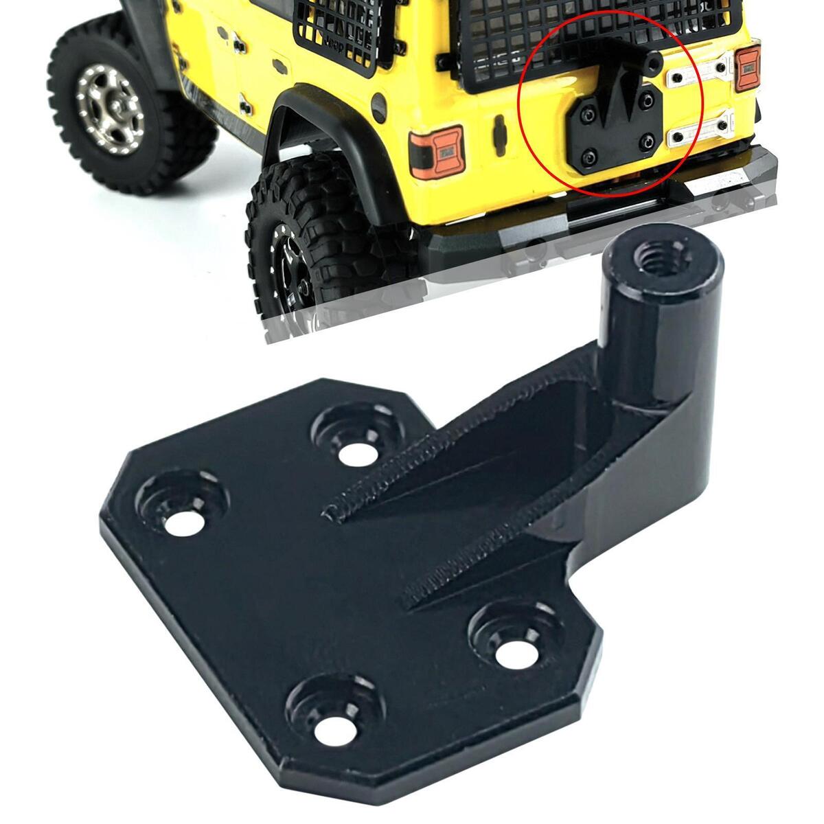 Spare Tire Base Plastic Simulation Remote Control Black for 1:24 Crawler