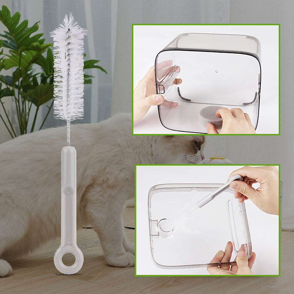 Pet Cleaning Brush Sponge Set Portable Dog Drinking Fountain Bottle Cleaner