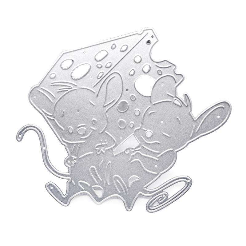 Mouse Cake Metal Cutting Dies Stencil DIY Scrapbook Album Paper Card Template