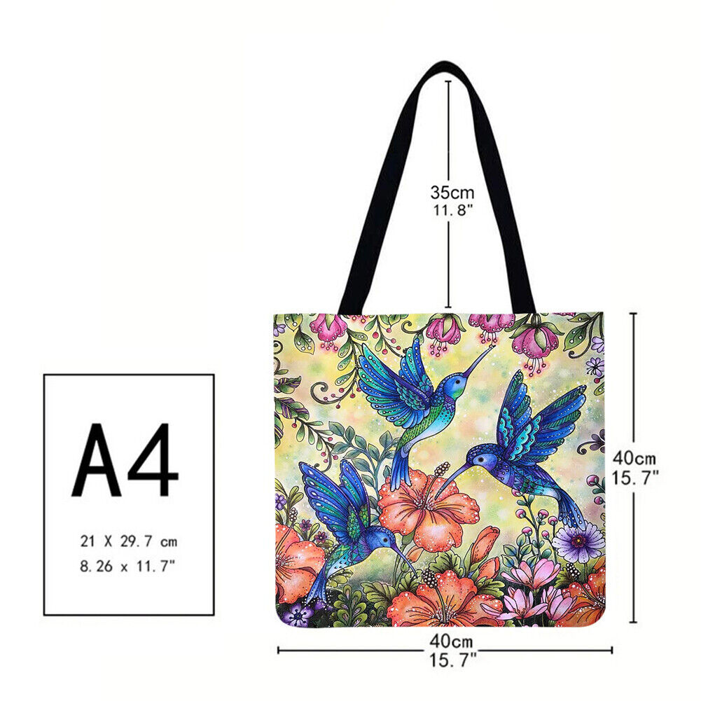 Animal Printed Shoulder Shopping Bag Casual Large Tote Handbag (40*40cm)