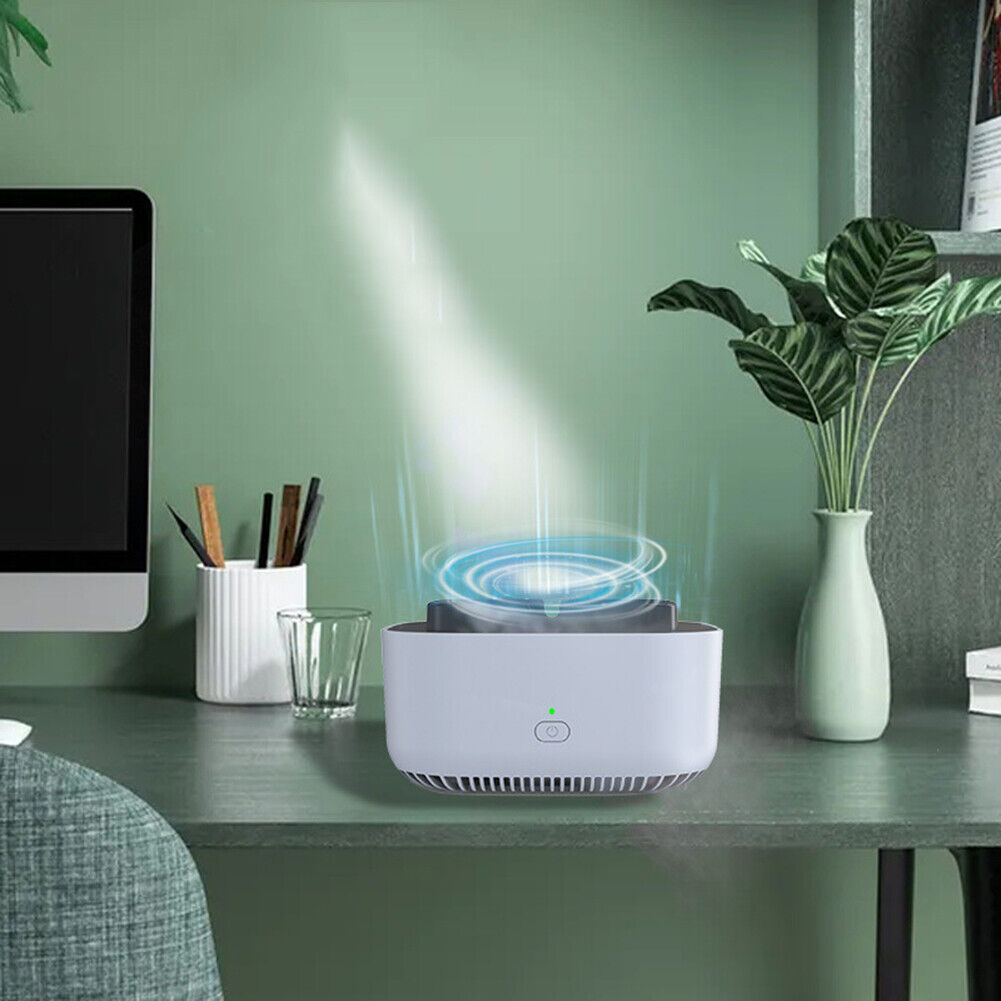 Smokeless Ashtray Air Purifier 360 Degree Surround Smoke Remover (Grey)