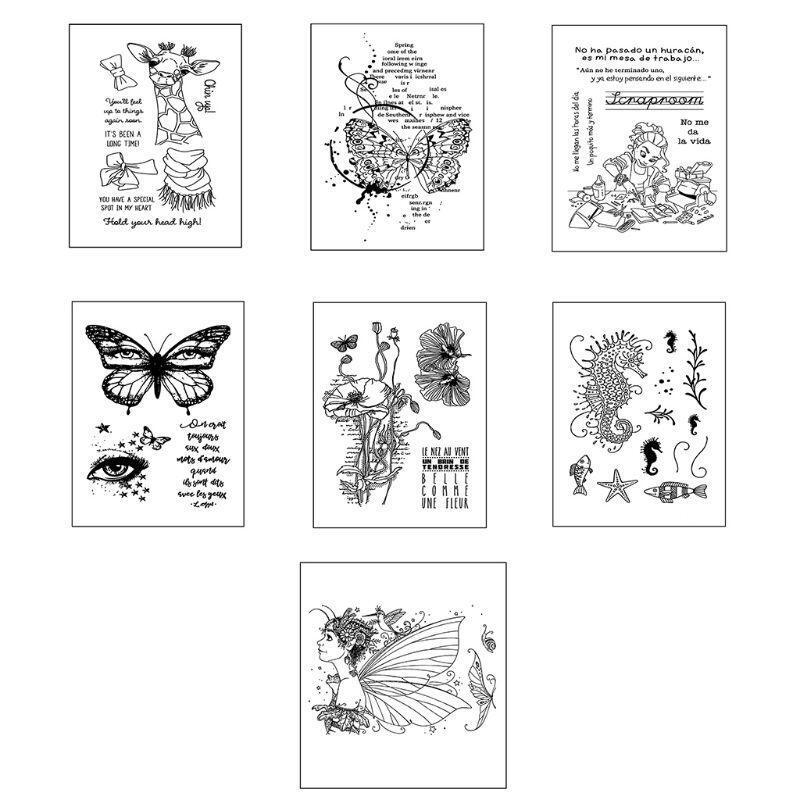 Craft Girl Stamp For Scrapbooking Transparent Silicone Rubber DIY Photo Album
