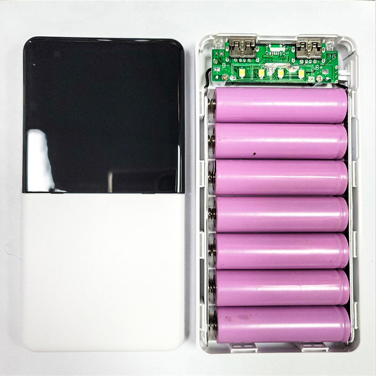 Power Bank High Capacity Flashlight External Battery 10W Dual USB Backup Fast