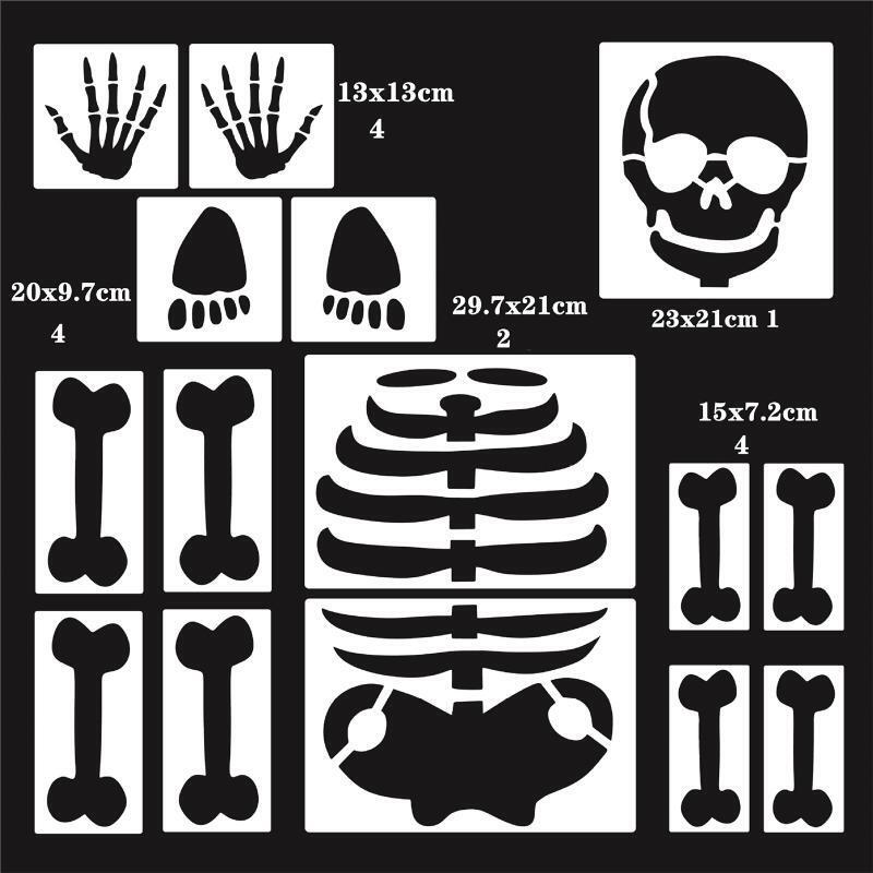 Halloween Plastic Painting Template Set Painting on Wood Wall Festival Card