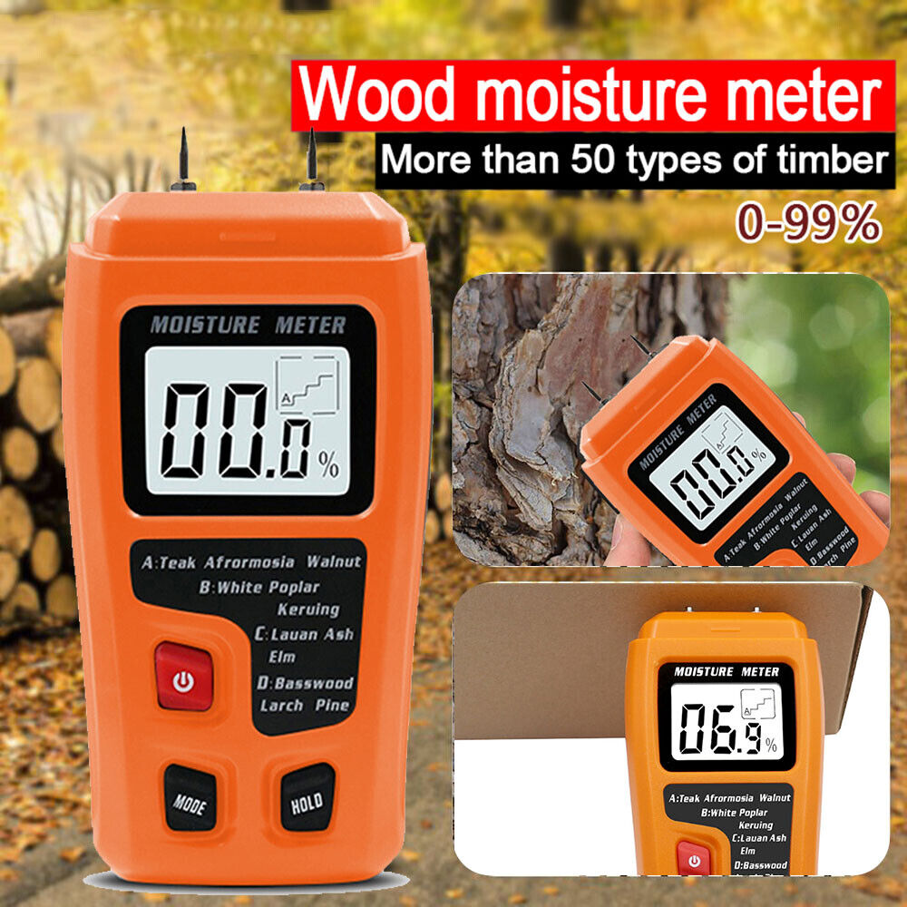 Industry Caravan Tester Moisture Detector Wood Humidity Damp Meter Digital LCD