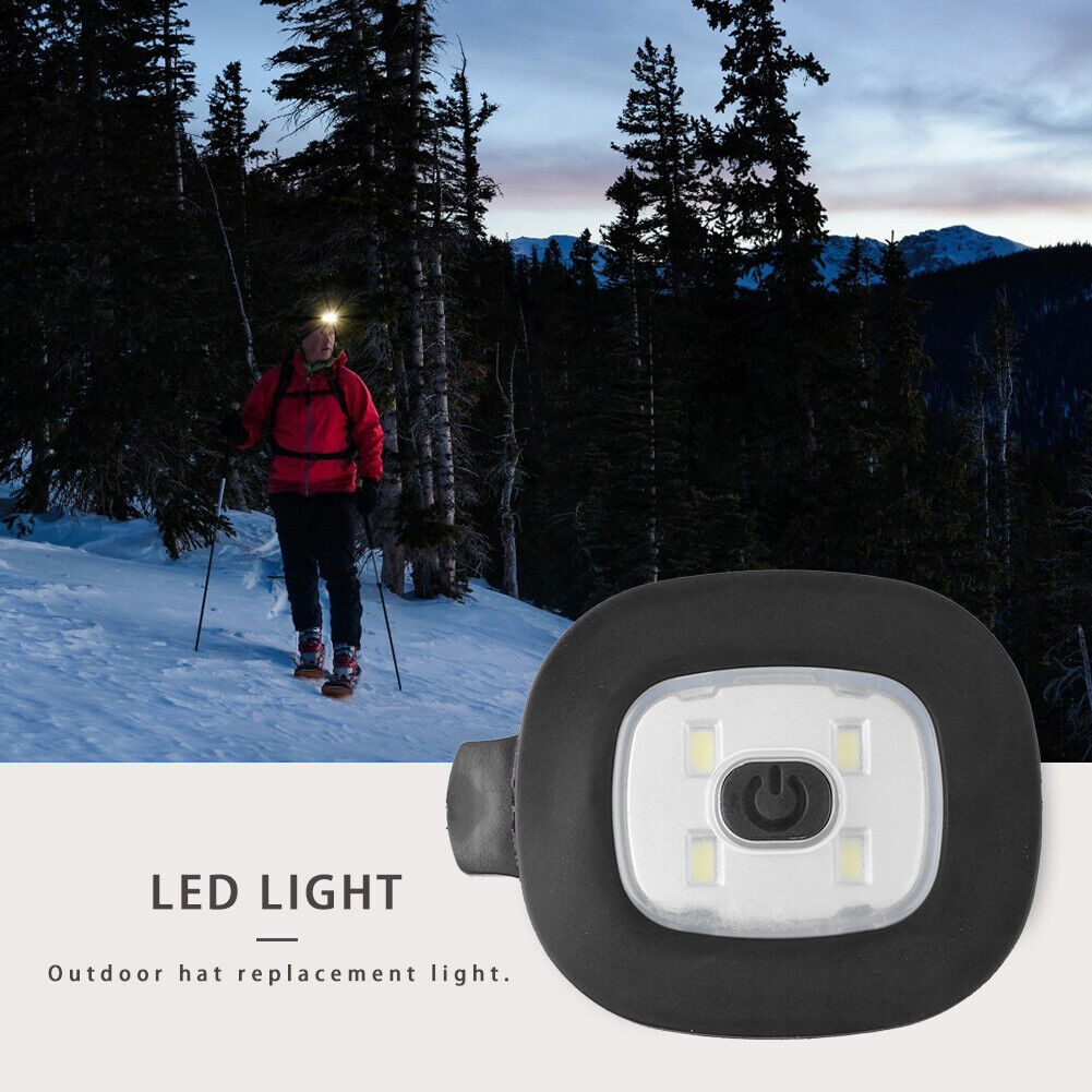 USB Rechargeable LED Light Replacement for DIY Fishing Beanie Hat (4 LED)