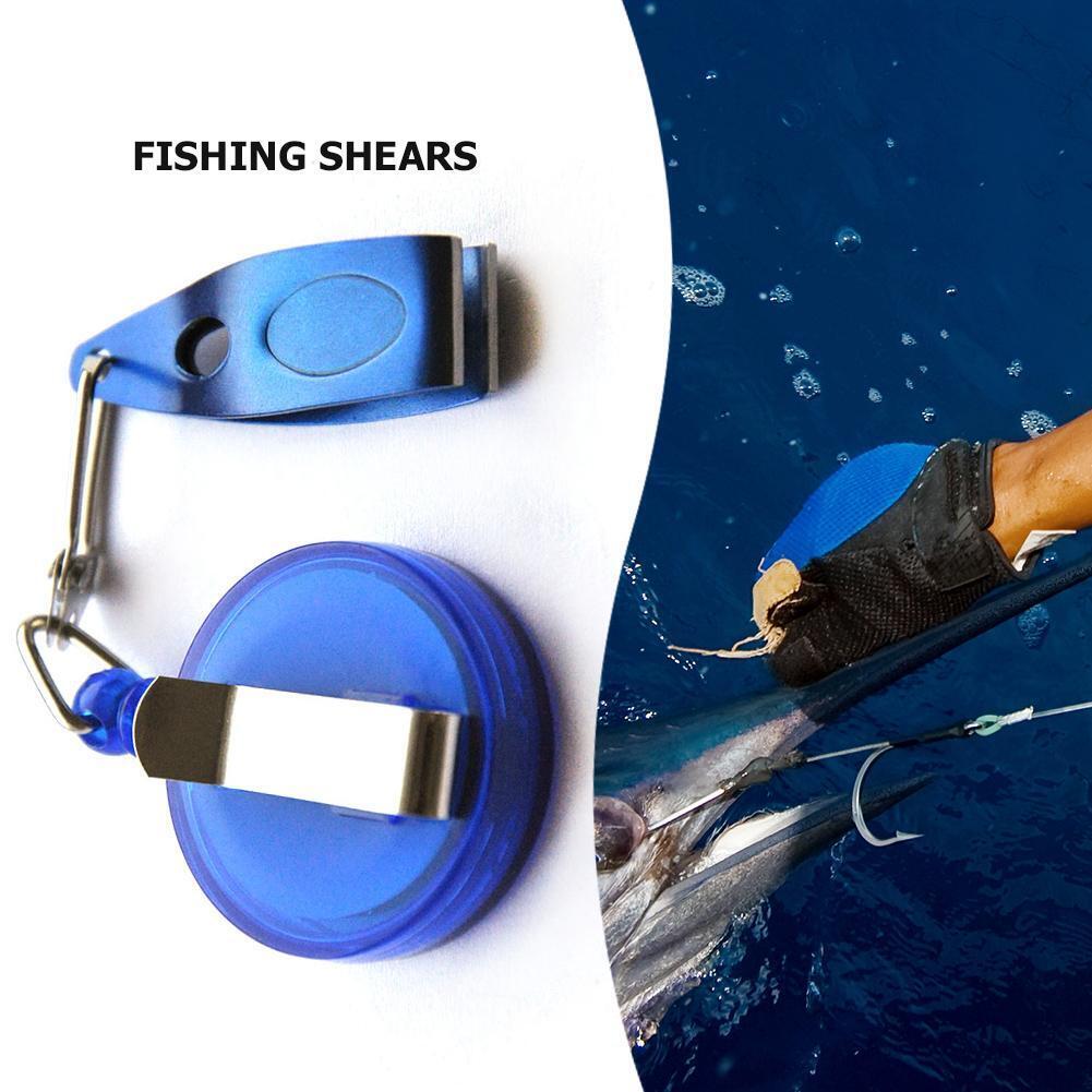 Fishing Line Scissors Retractable Buckle+Fishing Quick Knot Tool Cutter