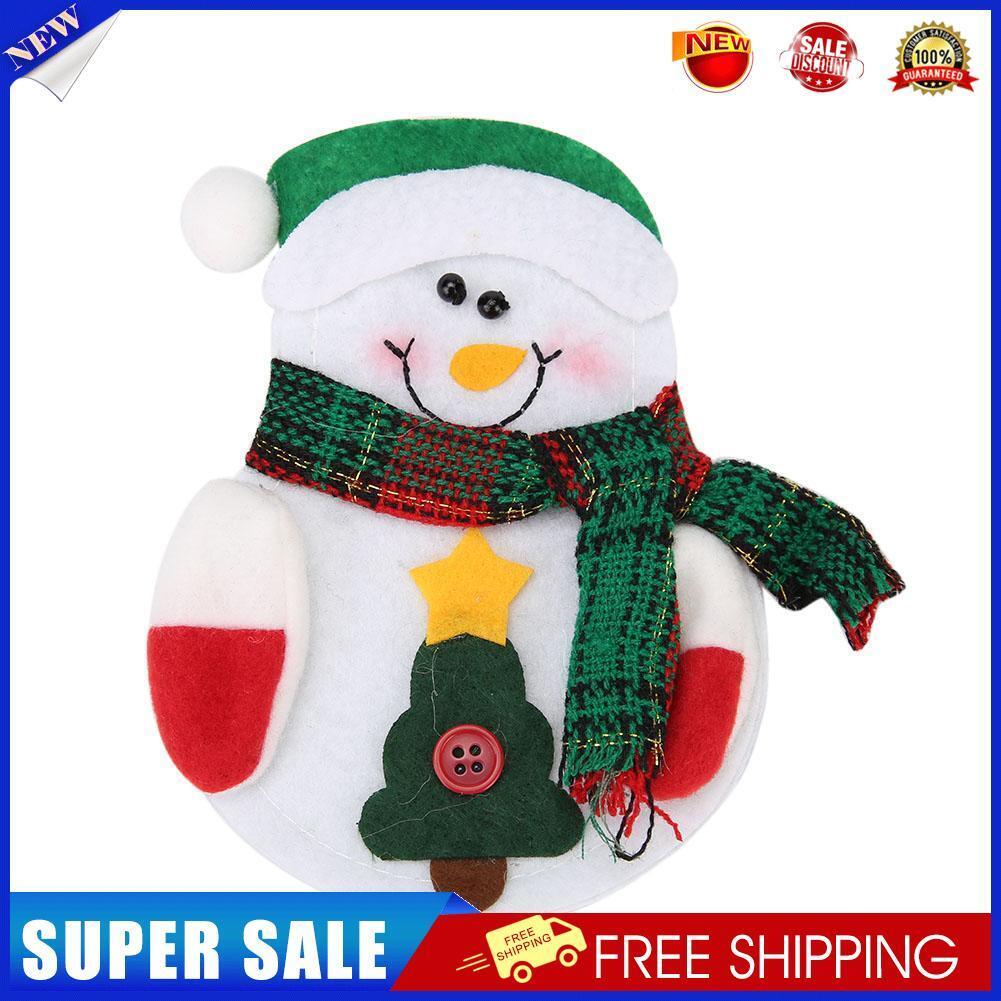 1pc Christmas Snowman Cutlery Bags Dining Table Cutlery(Snowman 1)