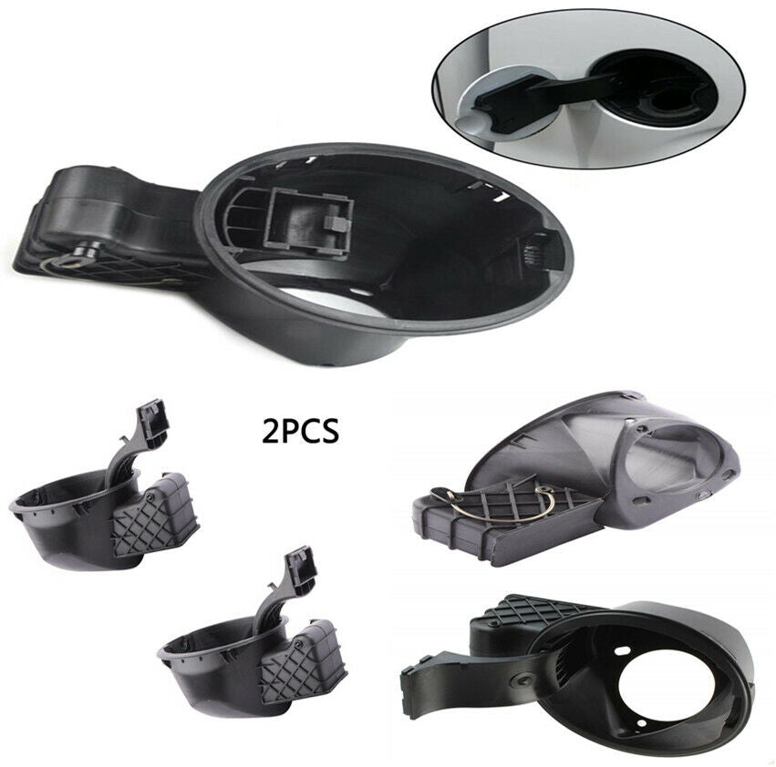 For Ford F-150 2X New Fuel Filler Gas Cap Door Lid Housing Fit Impact Durable