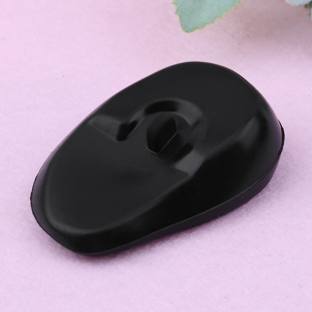 1 Pair Salon Hair Dye Silicone Ear Cover Barber Shop Anti Staining(Black)