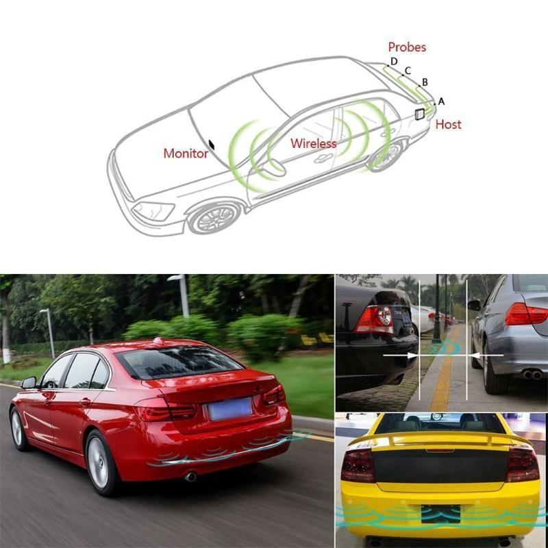 Wiring-Free Digital Small Crescent Four-Probes Reversing Sensor