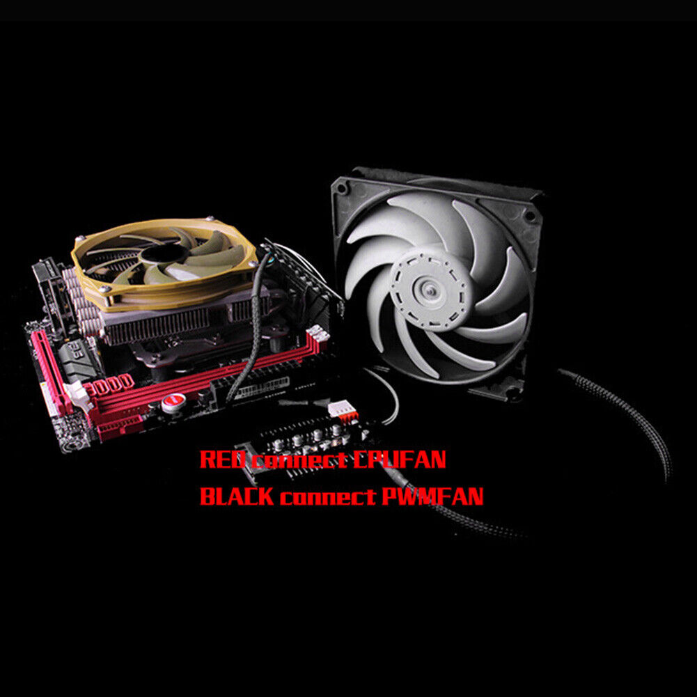 1 to 10 4Pin PWM Cooling Fans HUB PC SATA Port Power Speed Controller