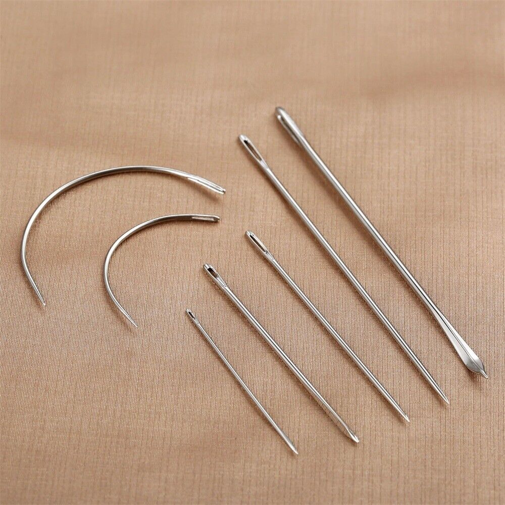 7Pcs/set Sewing Needles Stainless steel Variety of Needles Curved Crochet Hook